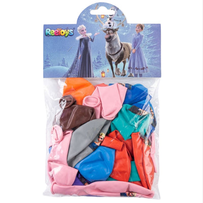 Party Decoration Disney Frozen Themed Balloons - 25Pcs Set - Assorted Colours (Uninflated)