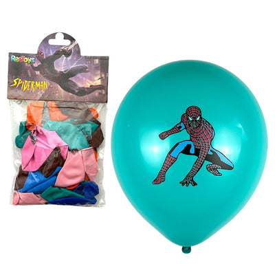 Party Decoration Spider Man Themed Balloons - 25Pcs Set - Assorted Colours (Uninflated)