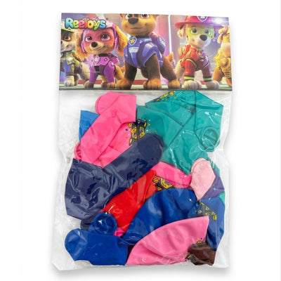 Party Decoration Paw Patrol Themed Balloons - 25Pcs Set - Assorted Colours (Uninflated)