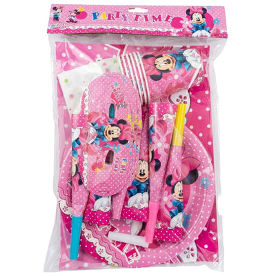 Disney Minnie Mouse Theme Party Pack Set - Dining Set