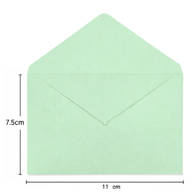 Plain Colour Envelope Mint Green - 11X7.5 Cm ( Pack Of 10 Pcs )