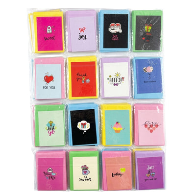 Text Printed Gift Greeting Card With Envelope - Assorted Prints - 11X7.5 Cm ( 1 Pcs Only )