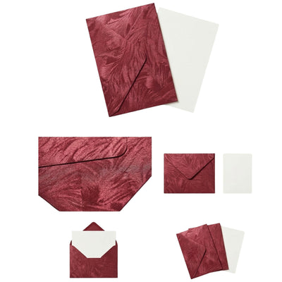 Shimmering Envelope With Gift Card - Maroon Colour - 11X7.5 Cm