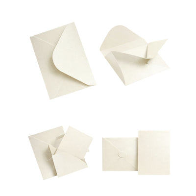 Premium Pearl Finish Envelope With Gift Card - Off White Colour - 12.5X9 Cm