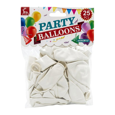 Party Decoration Balloon Kit - White - Pack Of 25 Pcs