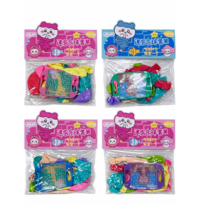 Jing Jing Party Balloon With Maze Puzzle Toy Set - Assorted Colours (1Pcs Only)