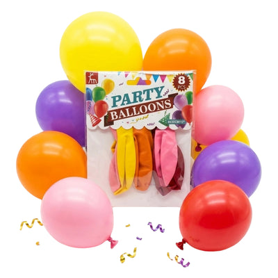Party Decoration Balloon Kit - Assorted Colours - Pack Of 8 Pcs