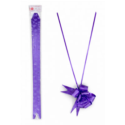 Gift Decorative Ribbon Purple Colour - (Heart Printed Desgin - 47Cm )