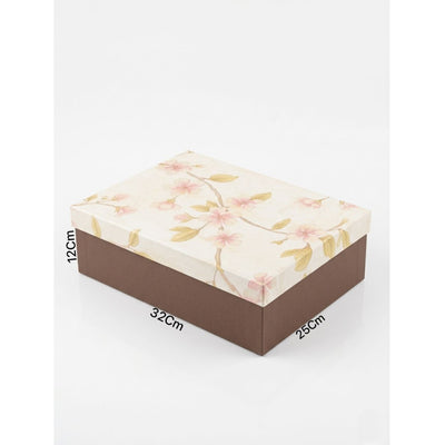 Gift Box Flower Printed Design - Large - 32X12X25Cm