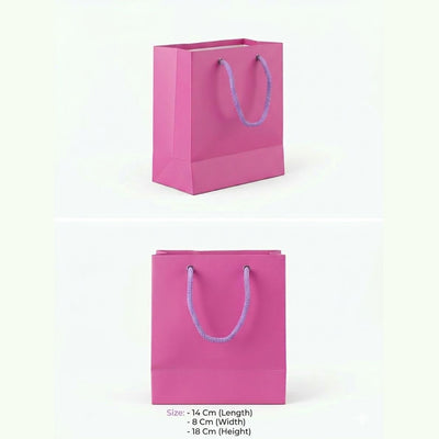 Gift Gloss Bag - Pink Colour - 14X8X18Cm