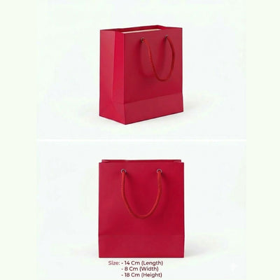 Gift Gloss Bag - Red Colour - 14X8X18Cm
