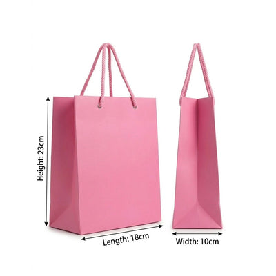 Gift Gloss Bag - Pink Colour - 23X18X10Cm