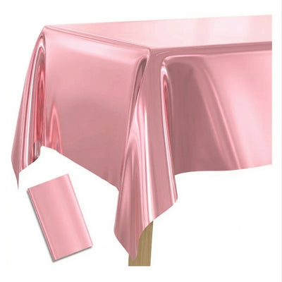 Party Decoration Flamingo Pink Aluminium Foil Tableware - Table Cover 1.37X1.83M