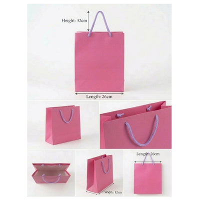 Gift Gloss Bag - Pink Colour - 32X26X12Cm