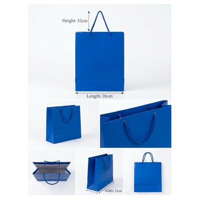 Gift Gloss Bag - Blue Colour - 32X26X12Cm