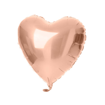 Heart Shaped Foil Balloon - Rose Gold - 18 Inch