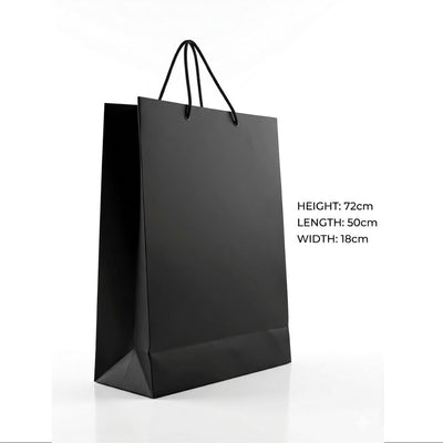Gift Gloss Bag - Black Colour - 72X50X18Cm