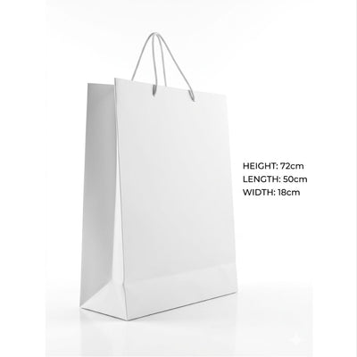 Gift Gloss Bag - White Colour - 72X50X18Cm