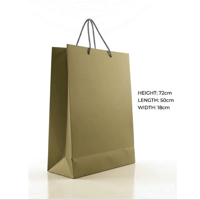 Gift Gloss Bag - Metallic Gold Colour - 72X50X18Cm
