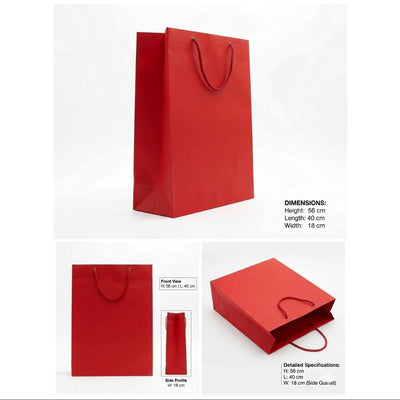 Gift Gloss Bag - Red Colour - 56X40X18Cm