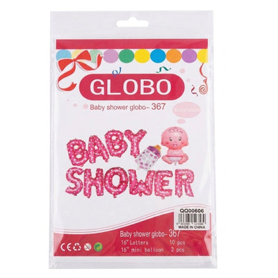 Baby Shower Letter Banner - Foil Balloon Set - 12Pcs
