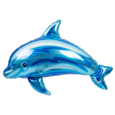 Party Decoration Dolphin Shaped Foil Balloon - 1 Pcs