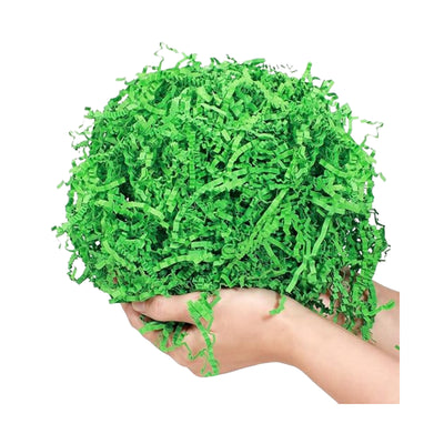Crinkle Shredded Gift Paper Filler - Kelly Green