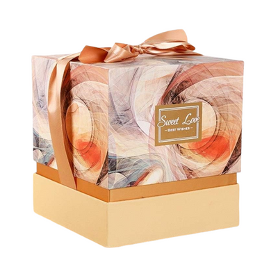 Gift Box Square With A Satin Ribbon - 9X9X12Cm
