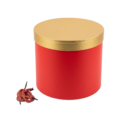 Gift Box Round - Elegant Flower Box Sophisticated Floral Arrangements - 22X19Cm