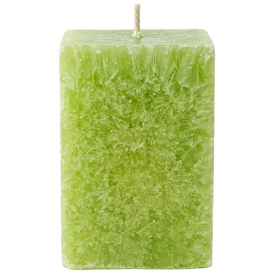 Party Decoration Fragrance Candle Square Piller Shape - Green - 3X2 Inch - 1 Pcs Only
