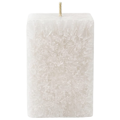 Party Decoration Fragrance Candle Square Piller Shape - White - 3X2 Inch - 1 Pcs Only