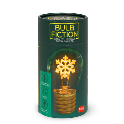 Rechargeable Bulb Fiction Snowflake Table Lamp