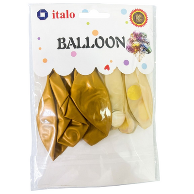 Party Decoration Balloon With Confetti Filled Transparent Balloon - Gold Colour