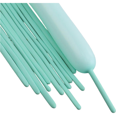 Long And Twisting Balloons For Balloon Animals - Pastel Macron Mint Green - Pack Of 100 Pcs