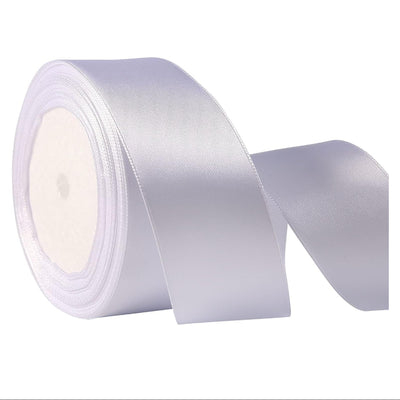 Party Decoration Satin Gift Ribbon - White - 1.5 Inch X 25 Yards