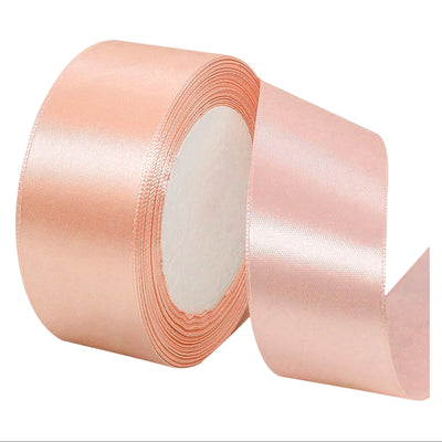 Party Decoration Satin Gift Ribbon - Peach - 1.5 Inch X 25 Yards