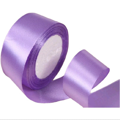 Party Decoration Satin Gift Ribbon - Purple - 1 Inch X 25 Yards
