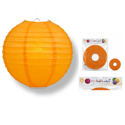Party Decoration 10Inch Chinese Paper Lantern Lamp - Orange Colour