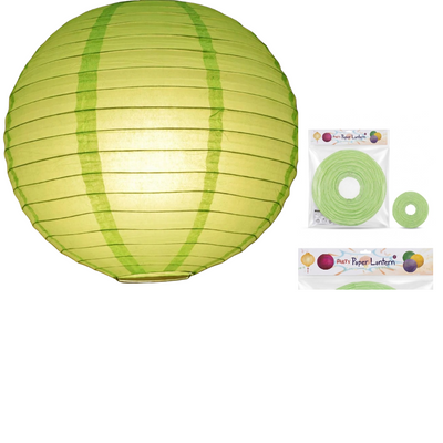 Party Decoration 10Inch Chinese Paper Lantern Lamp - Green Colour