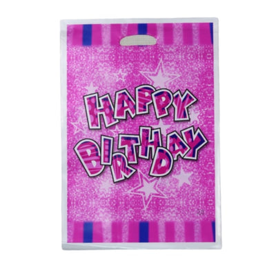 Happy Birthday Theme Party Gift Loot Bag - 22X32 Cm - Pack Of 10 Pcs
