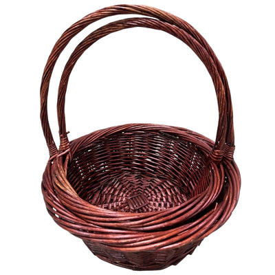 Bamboo Hamber Gift Basket Round - 2Pcs Set
