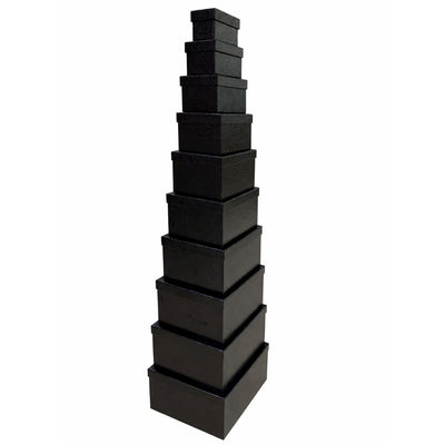 Gift Box Black Colour - 10Pcs Set