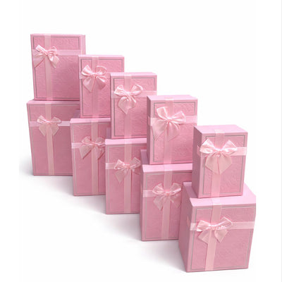 Gift Box Pink Colour - 10Pcs Set