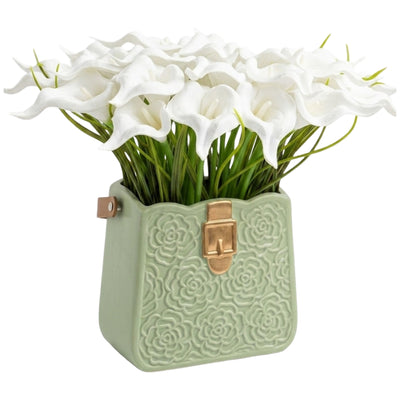 Artificial Kala White Flower Vase