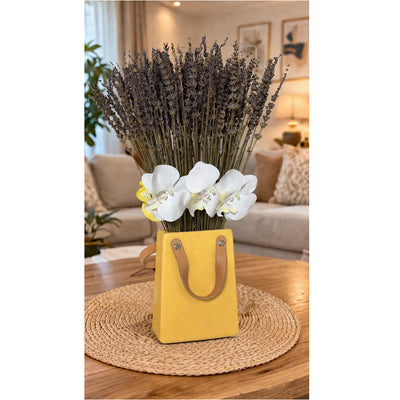 Dry Lavender Flower Vase