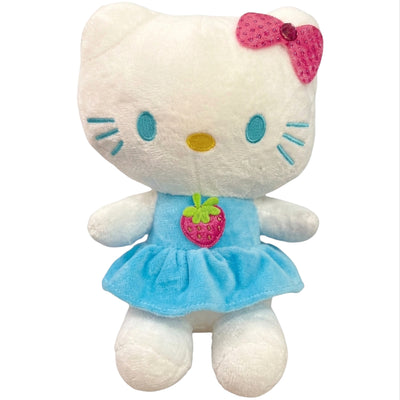 Hello Kitty Plush Doll - Blue Colour - 17 Cm