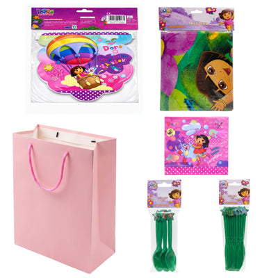 Dora Character Theme Party Decoration Combo - 6Pcs Set