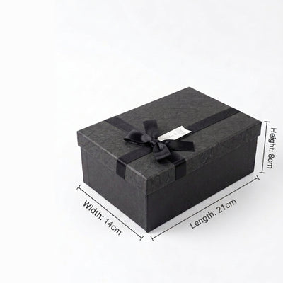Gift Packing Box Black Colour Medium 21X8X14 Cm