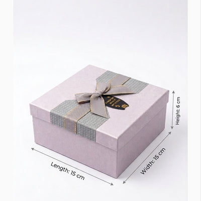 Gift Packing Box Warm Gray Colour Small 15X15X6 Cm