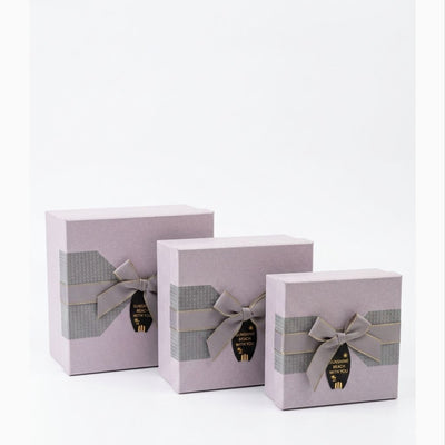 Gift Packing Box Warm Gray Colour 3 Piece Set